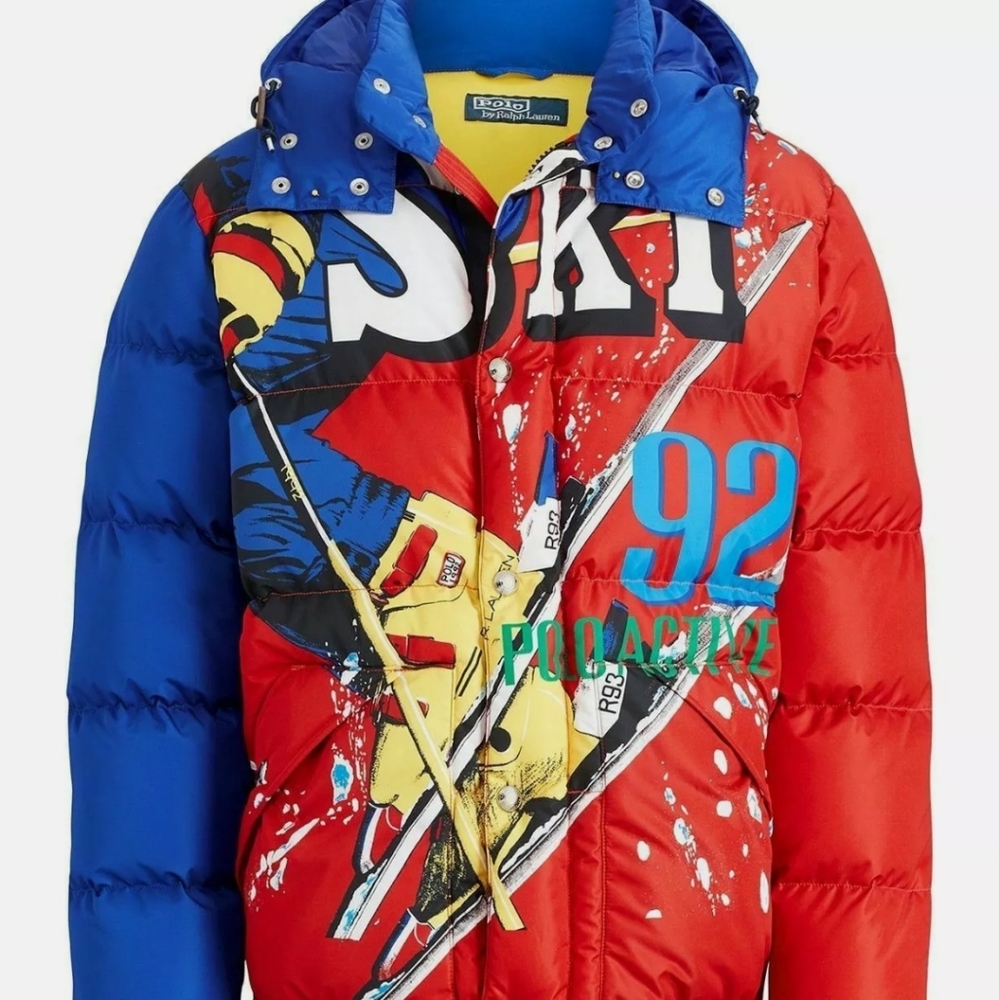 Polo Ralph Lauren 92 Ski Jacket 1992 Snow Rare USA Puffy Down Beach